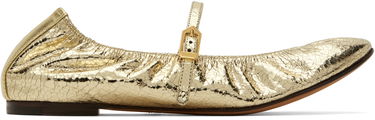 Tenisky a topánky LANVIN Mary Jane Ballerina Flats Metalická | FW-BAMB05-CRCA-H24, 0