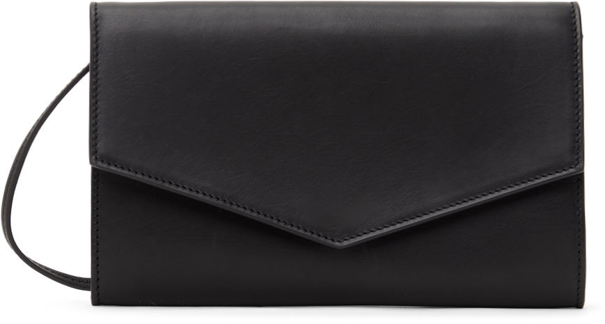 Kabelka The Row Envelope Leather Clutch Čierna | W1600-L114, 0