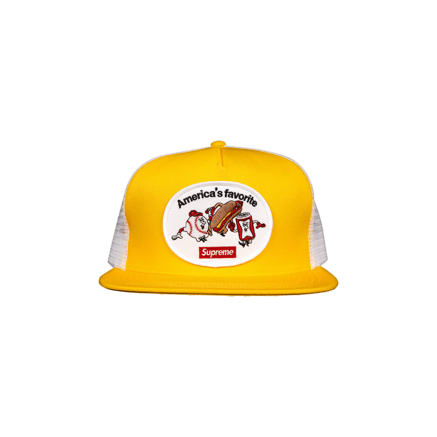 Šiltovka Supreme America’s Favorite Mesh Back 5-Panel Žltá | SS21H96 YELLOW, 0