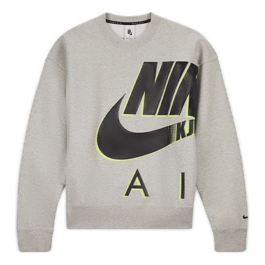 Sveter Nike Air x Kim Jones Logo Print Crew Neck Sweater Šedá | DD0693-050, 0