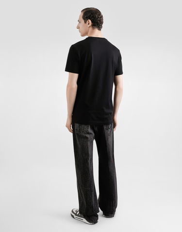 Džínsy Dolce & Gabbana Dolce & Gabbana Oversize Cotton Jeans With Embroidered Logo Čierna | GWVNXZG8MU8S9001, 2