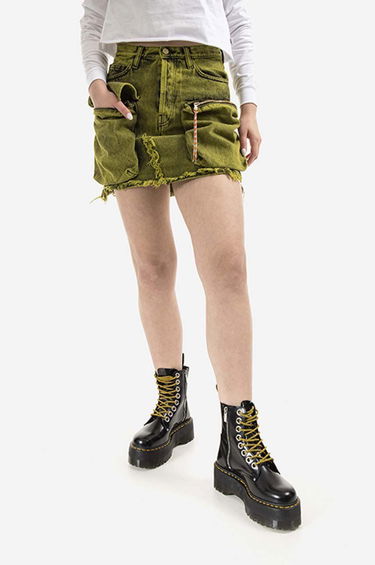 Sukňa Aries Acid Washed Cargo Skirt Zelené | AR32304, 0