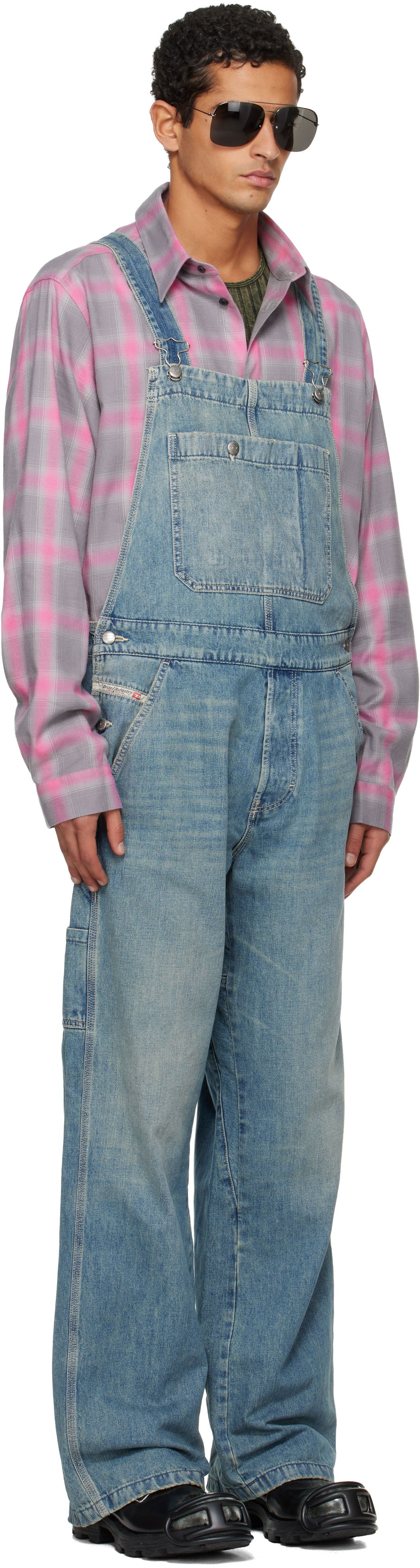 Overal Diesel D-Framu-U Denim Overalls Modrá | A18245-068SK-01, 1