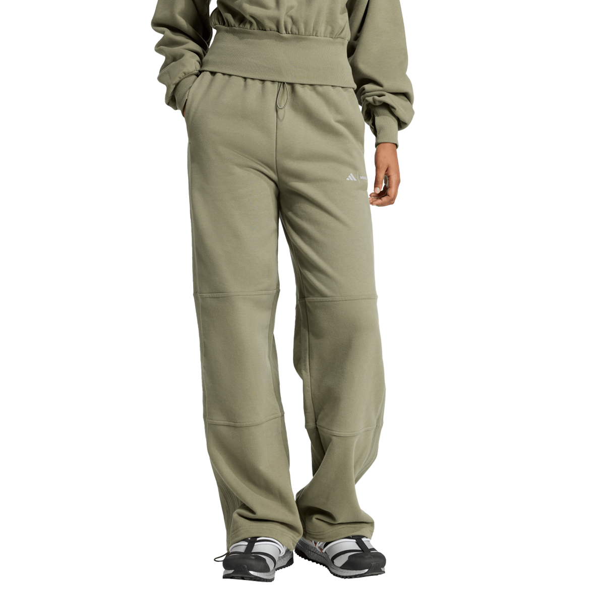 Tepláky adidas Originals Stella McCartney Wide-Leg Tracksuit Pants with Panel Details Zelené | JM1099, 0