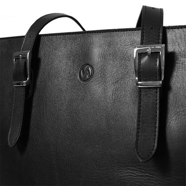 Taška cez rameno Vasky Leather Shoulder Bag Čierna | A-3223-001-F, 2