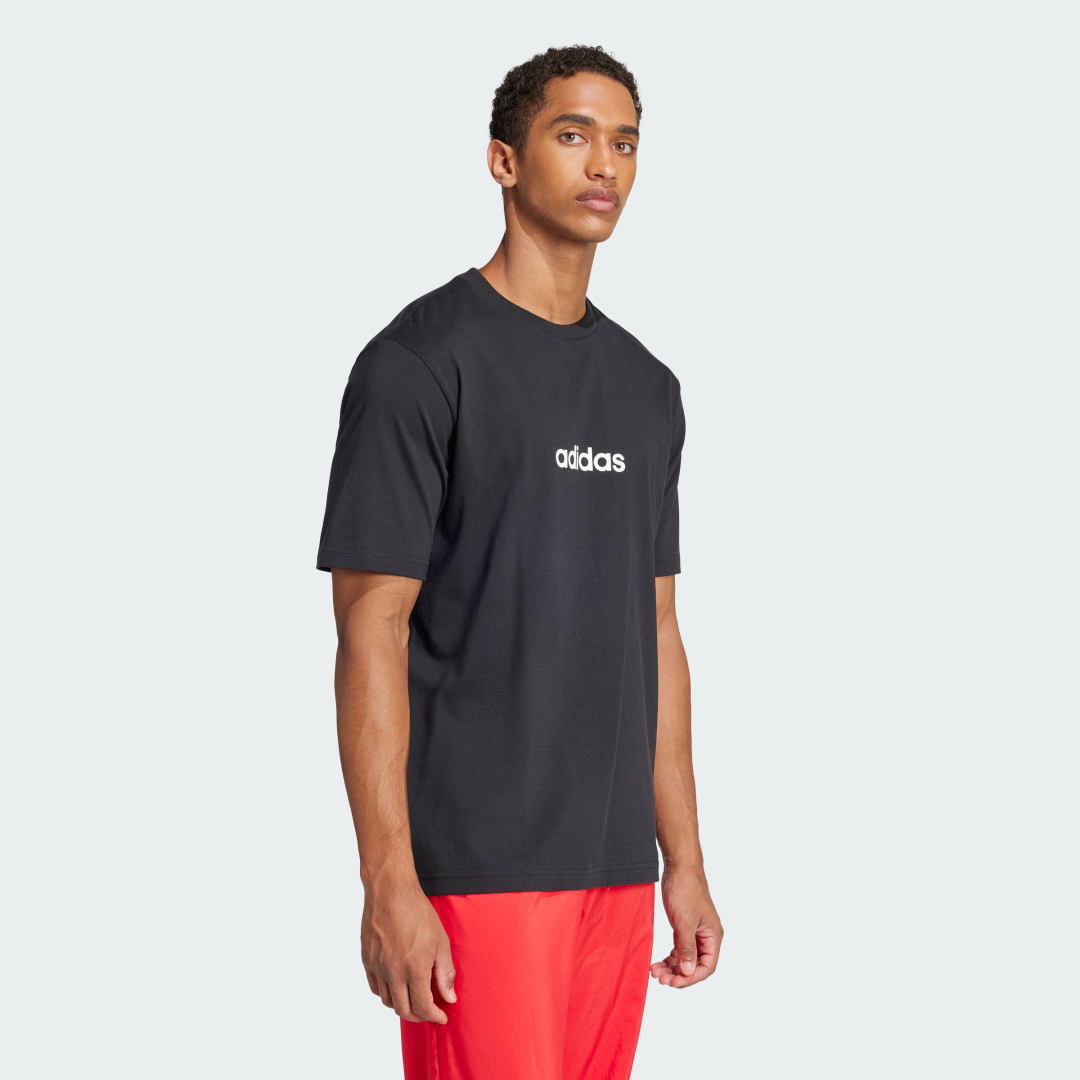 Tričko adidas Performance Essentials Linear Logo Jersey T-Shirt Čierna | JE8993, 1