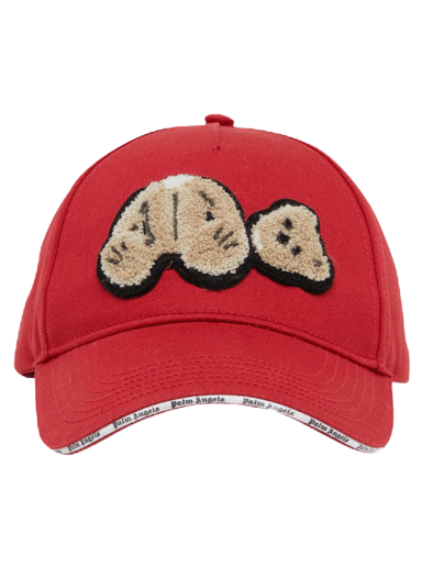 Šiltovka Palm Angels PA Bear Cap Červená | PMLB054S22FAB0012560