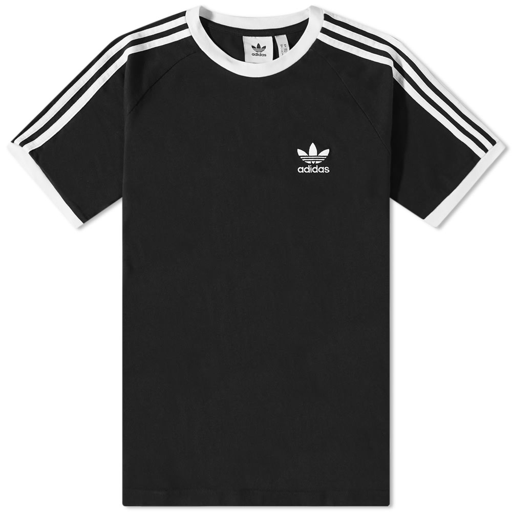 Tričko adidas Originals 3 Stripe Tee Čierna | IA4845, 0