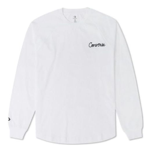 Tričko Converse Chain Stitch Long Sleeve Raglan T-Shirt Biela | 10024585-A01