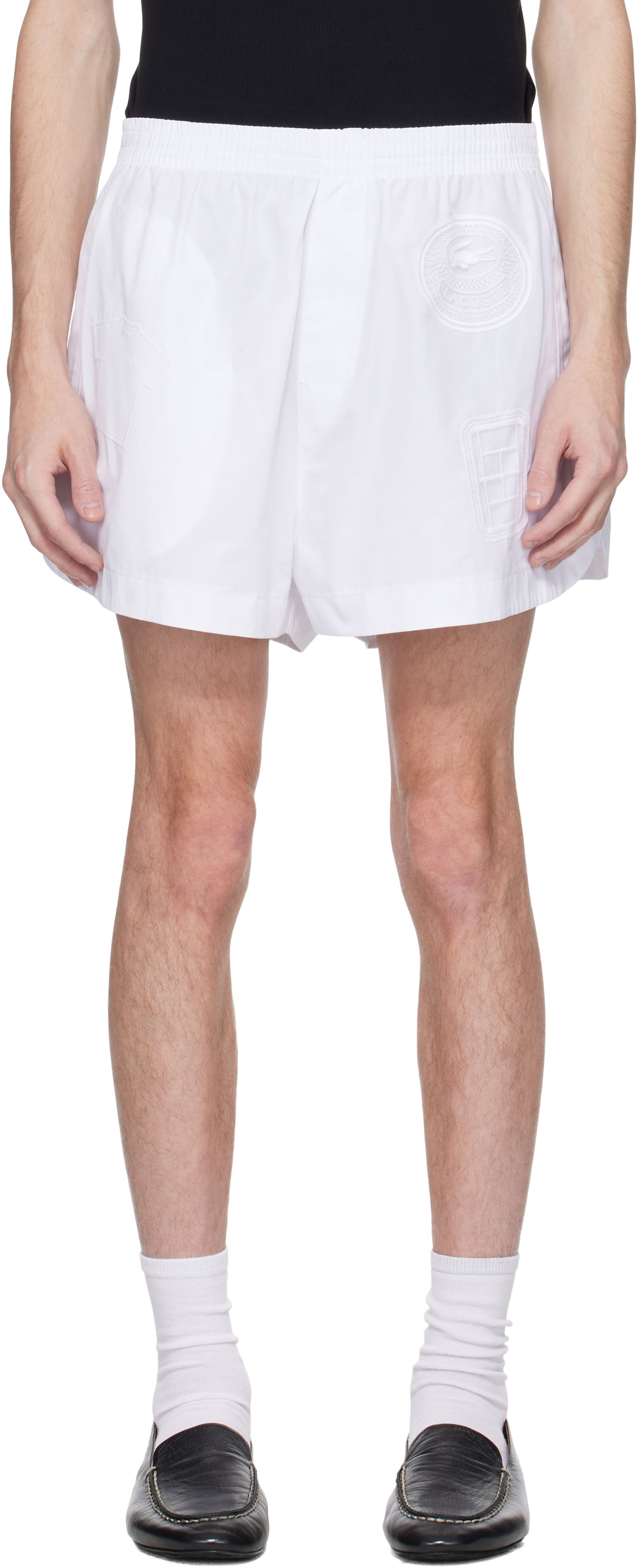 Šortky Lacoste Lacoste Runway Badge Shorts Biela | GH7420, 0