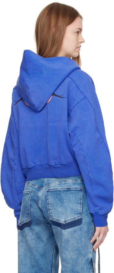 Mikina Ottolinger Ottolinger Multiline Zip Hoodie Modrá | 115-600415-03, 2
