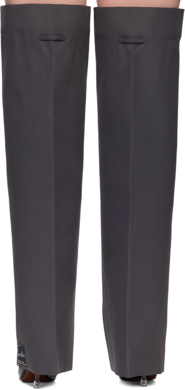 Nohavice Jean Paul Gaultier Jean Paul Gaultier Logo Patch Gaiters Šedá | 25/04-W-AC036-W040-04, 1