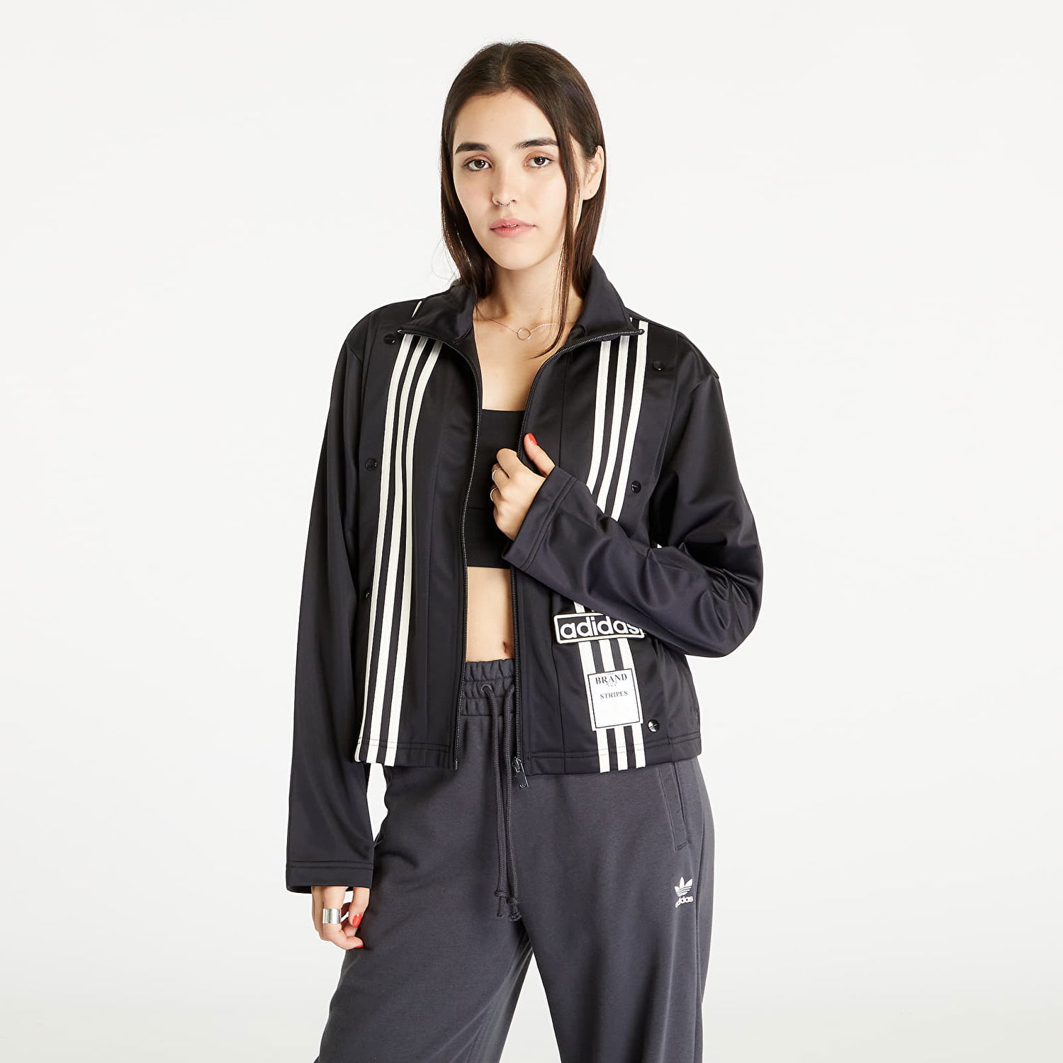 Mikina adidas Originals Track Top Hoodie Čierna | IS5247, 0