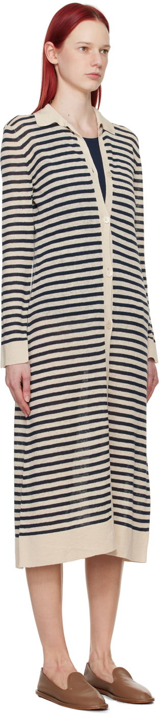 Sveter Max Mara Max Mara Striped Midi Cardigan Dress Béžová | 2419321013600, 1