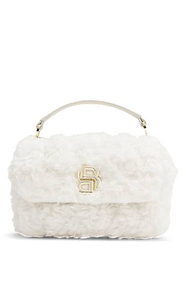 Taška cez rameno BOSS Teddy Shoulder Bag with Top Handle Biela | 50552195