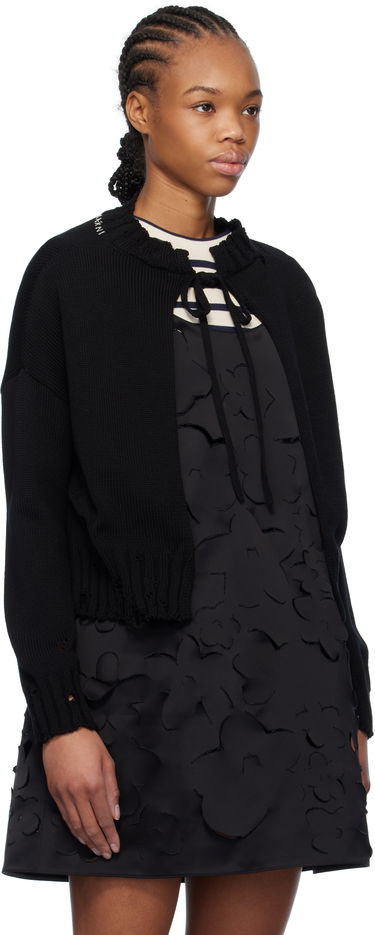 Sveter Marni Marni Worn Ribs Shrug Sweater Čierna | GCMD0579A0 UFC652, 1