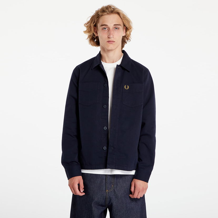 Bunda Fred Perry Twill Overshirt Navy Navy | M6627 608