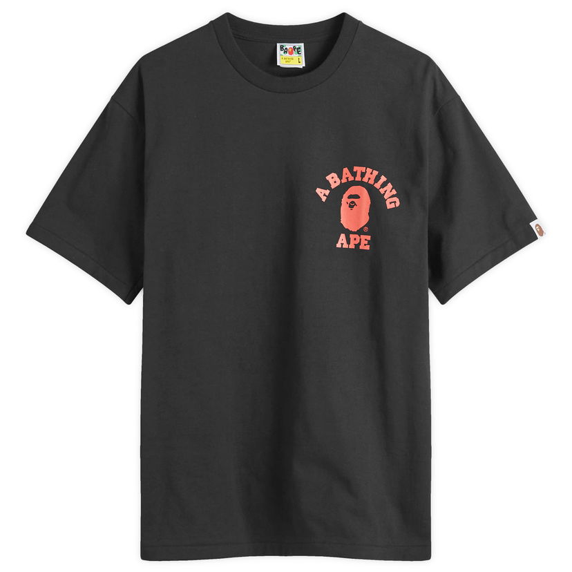 Tričko BAPE A Bathing Ape Colour Camo College ATS T-Shirt Čierna | 001TEK301022M-BLK