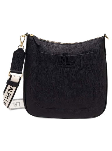 Taška cez rameno Polo by Ralph Lauren Leather Crossbody Bag Čierna | 431908228