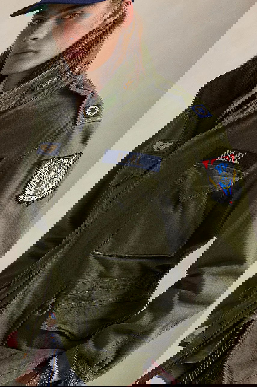 Green Cotton Field Jacket