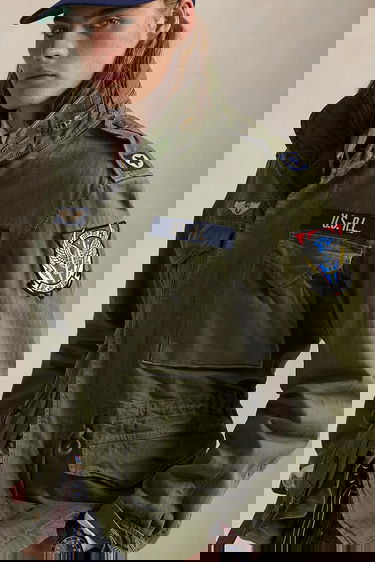 Vesta Polo by Ralph Lauren Green Cotton Field Jacket Béžová | 710961616, 4