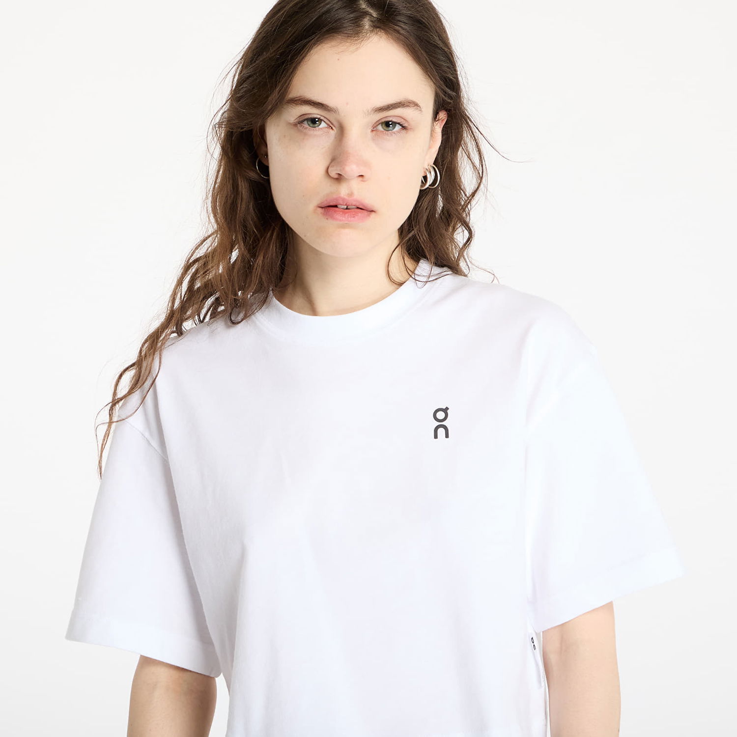Crop Top On Running Club Boxy Cropped T-Shirt Biela | 1WF11120069 W, 1