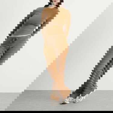 Tepláky SKIMS Cotton Jersey Straight Leg Pant Hnedá | AP-PNT-1384-CHA, 4