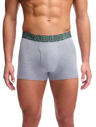 Boxerky Under Armour Under Armour SOLID 3in Boxer Shorts, 3-Pack Zelené | 1383891-035, 3