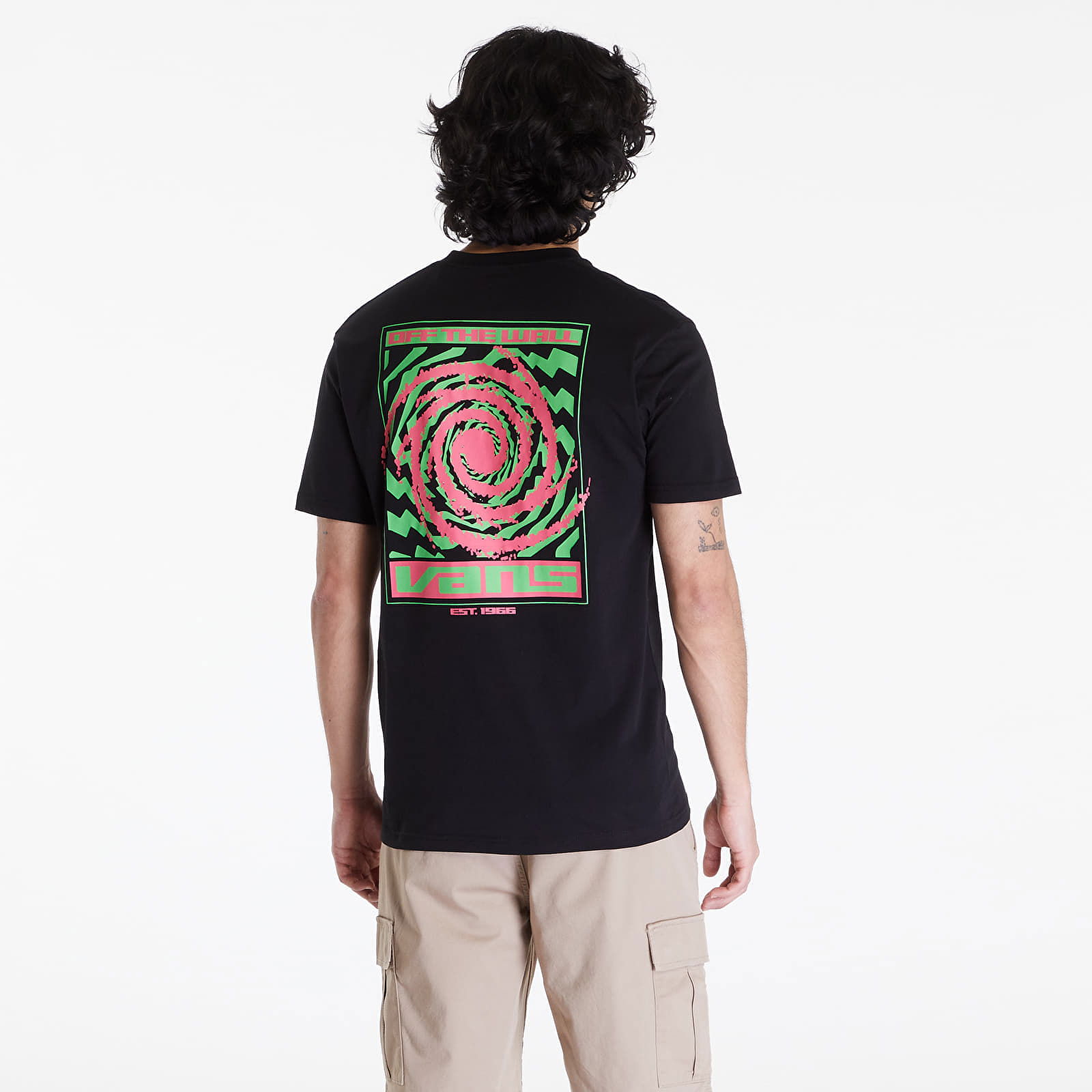 Men's T-Shirt Wormhole Warped SS Tee Black