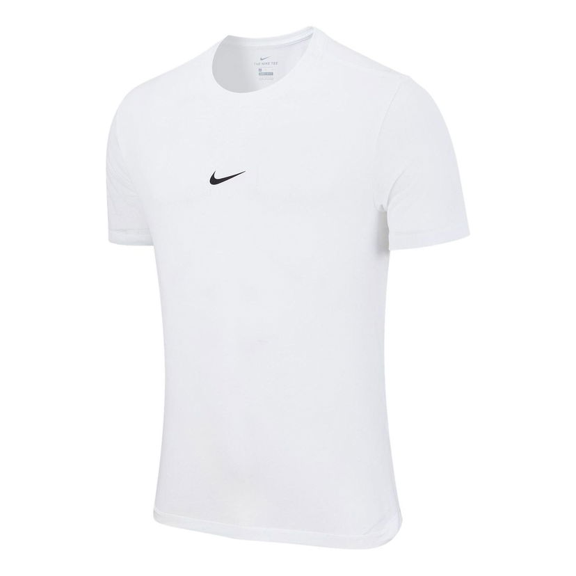 Tričko Nike Solid Color Logo Pullover Short Sleeve T-Shirt Biela | DD9211-100