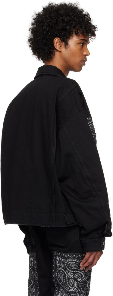 Bunda AMIRI AMIRI Bandana Jacquard Denim Jacket Čierna | AMDNBN1007, 2