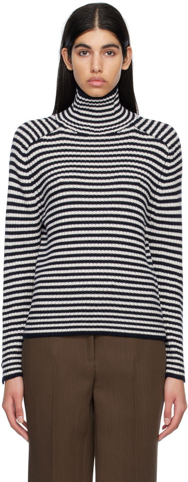 Sveter Max Mara Striped Turtleneck Sweater Čierna | 2313610531600 13610531, 0