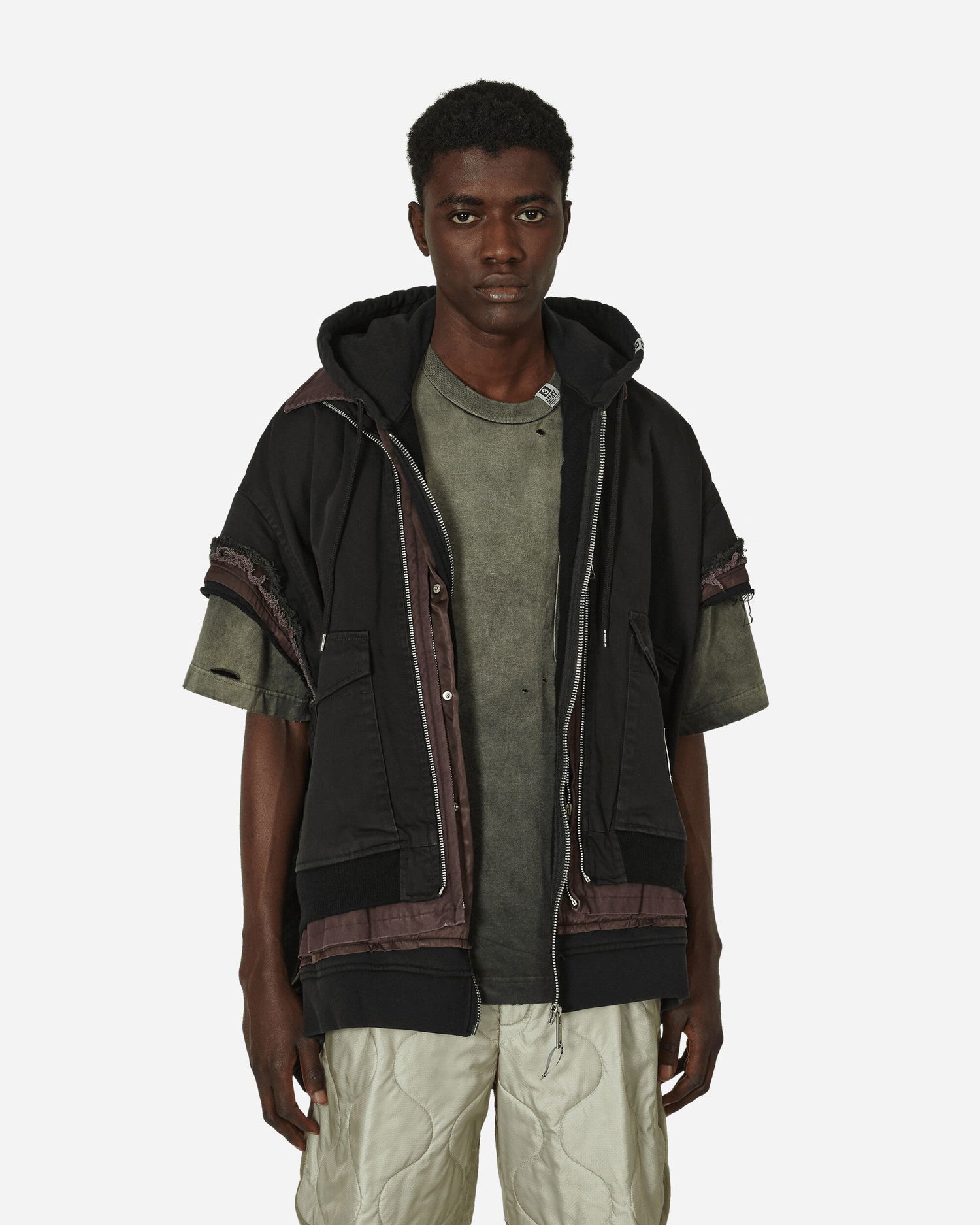 Vesta Maison MIHARA YASUHIRO Triple Layered Vest Black Čierna | A12VT051 BLACK, 0