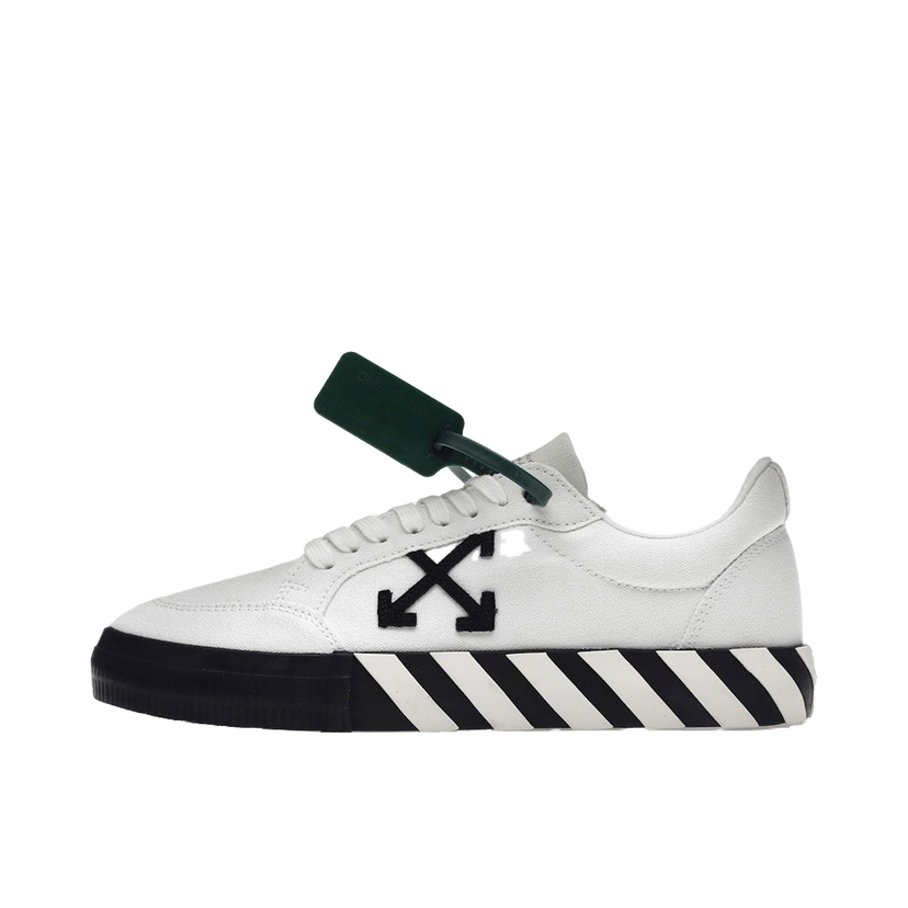 Tenisky a topánky Off-White Vulc Low Canvas White Black SS22 Biela | OMIA085C99FAB0010110