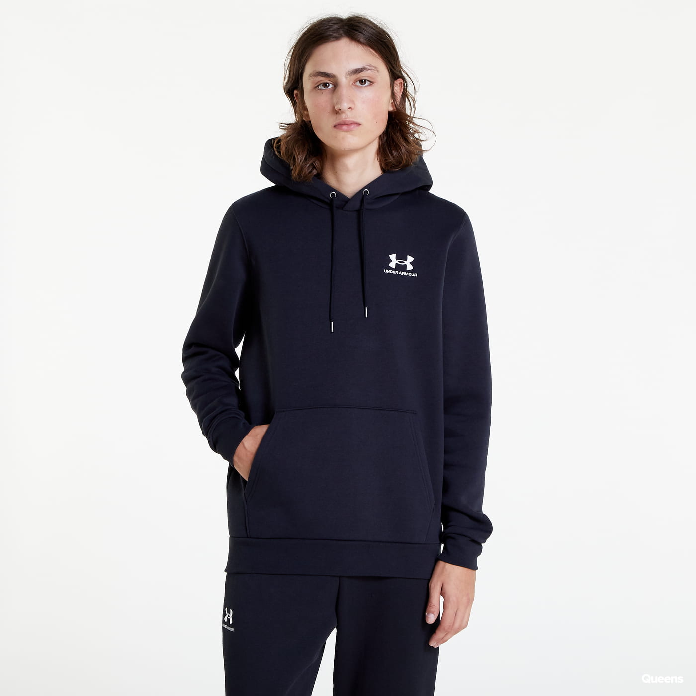 Mikina Under Armour Essential Fleece Hoodie Čierna | 1373880-001, 0