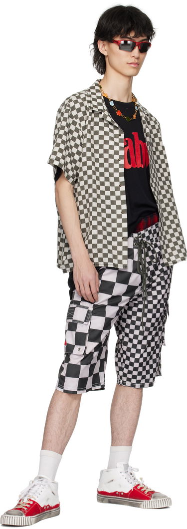 Šortky ERL Checkered Swim Shorts Čierna | ERL08UW07, 3