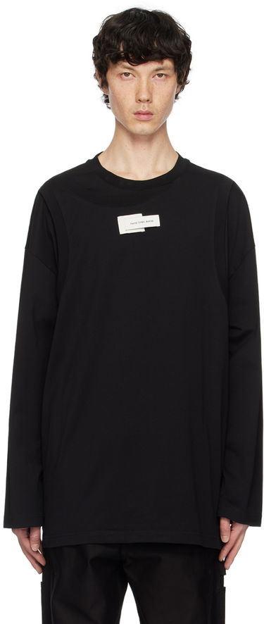 Tričko Feng Chen Wang Feng Chen Wang Double Neck Jersey T-Shirt Čierna | FMF18LS03B, 0