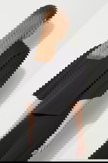 Crop Top Puma Cotton Relaxed Fit Cropped T-Shirt Čierna | 624226, 2