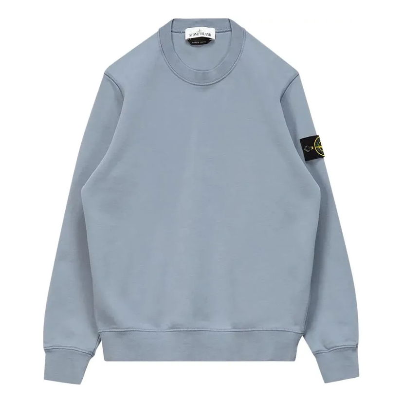 Sveter Stone Island Stone Island Crewneck Sweatshirt with Patch Logo Modrá | 741563051-V0046