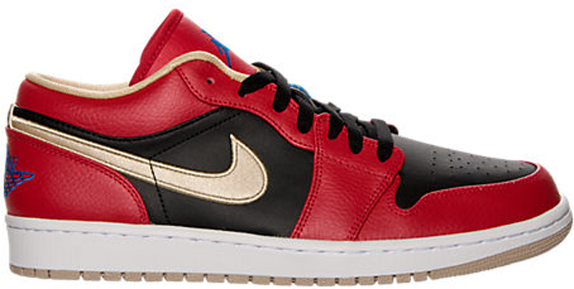 Tenisky a topánky Jordan Air Jordan 1 Low Red Black Gold Červená | 553558-613