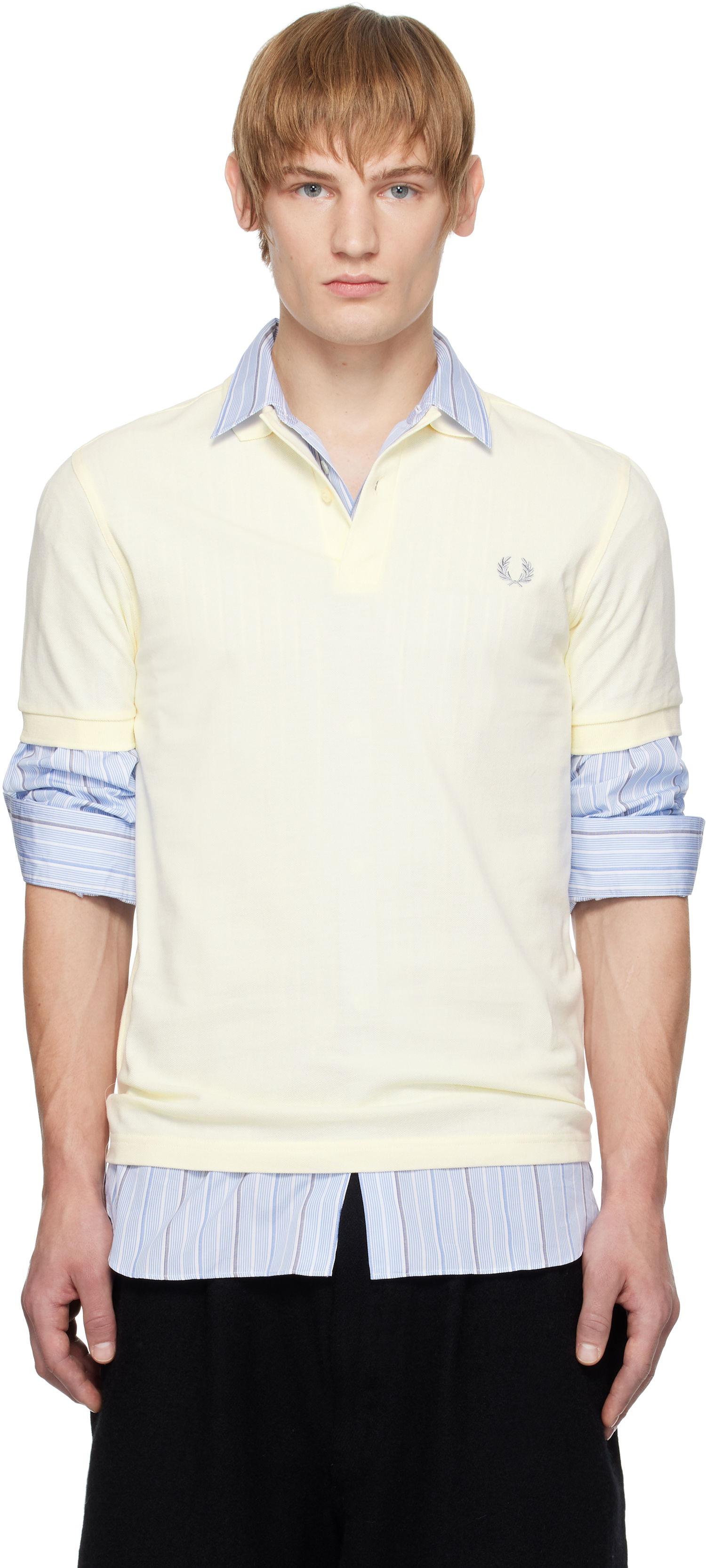 Polo tričko Comme des Garçons Shirt 'Freedom Is Energy' Polo Žltá | FN-T501B-W24, 0