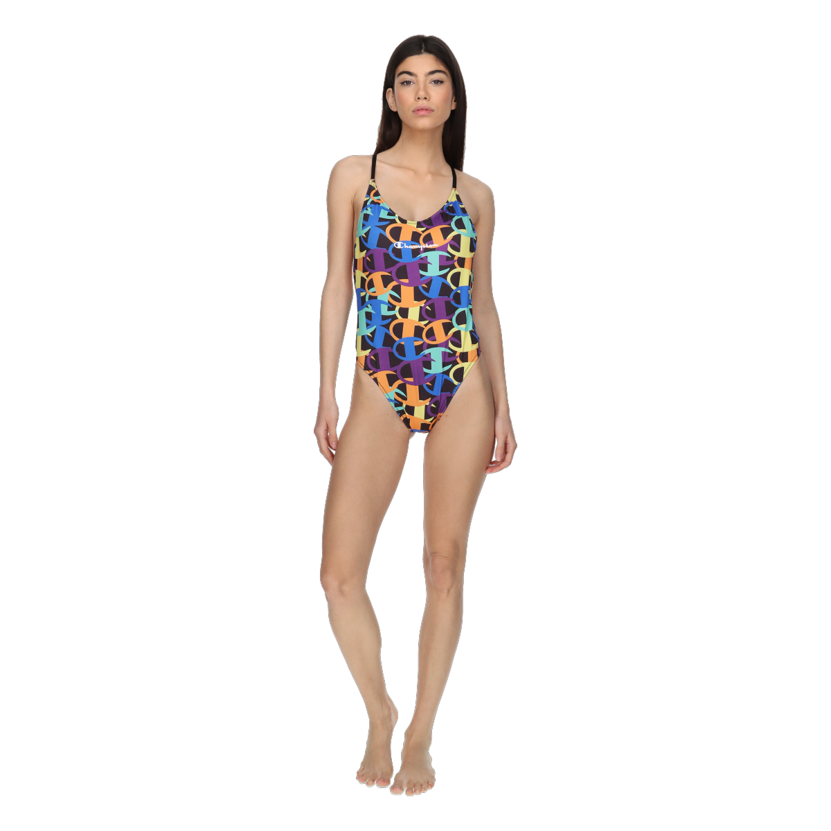 Plavky Champion Multi-color Patterned One-Piece Swimsuit Rôznofarebný | CHA231F001-Z9, 0