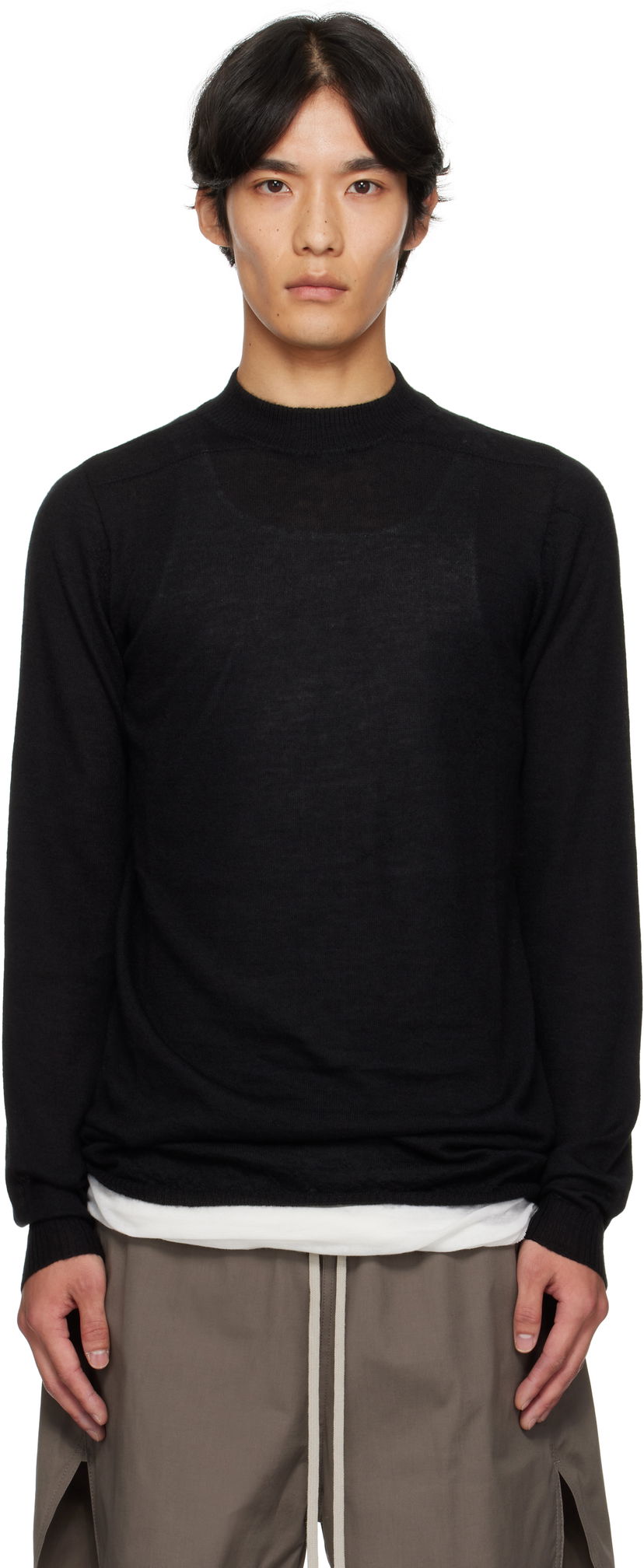 Sveter Rick Owens Rick Owens Concordians Level Lupetto Sweater Čierna | RU02E1625 WS