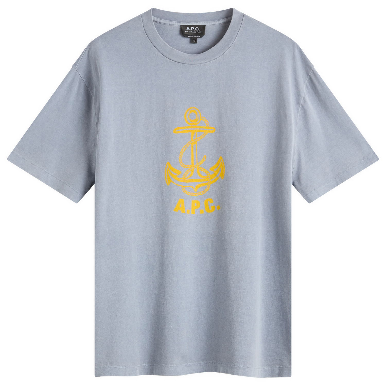 Tričko A.P.C. Men's Davy Anchor Print T-Shirt, Size Small Modrá | COHBS-H26518-IAC, 1