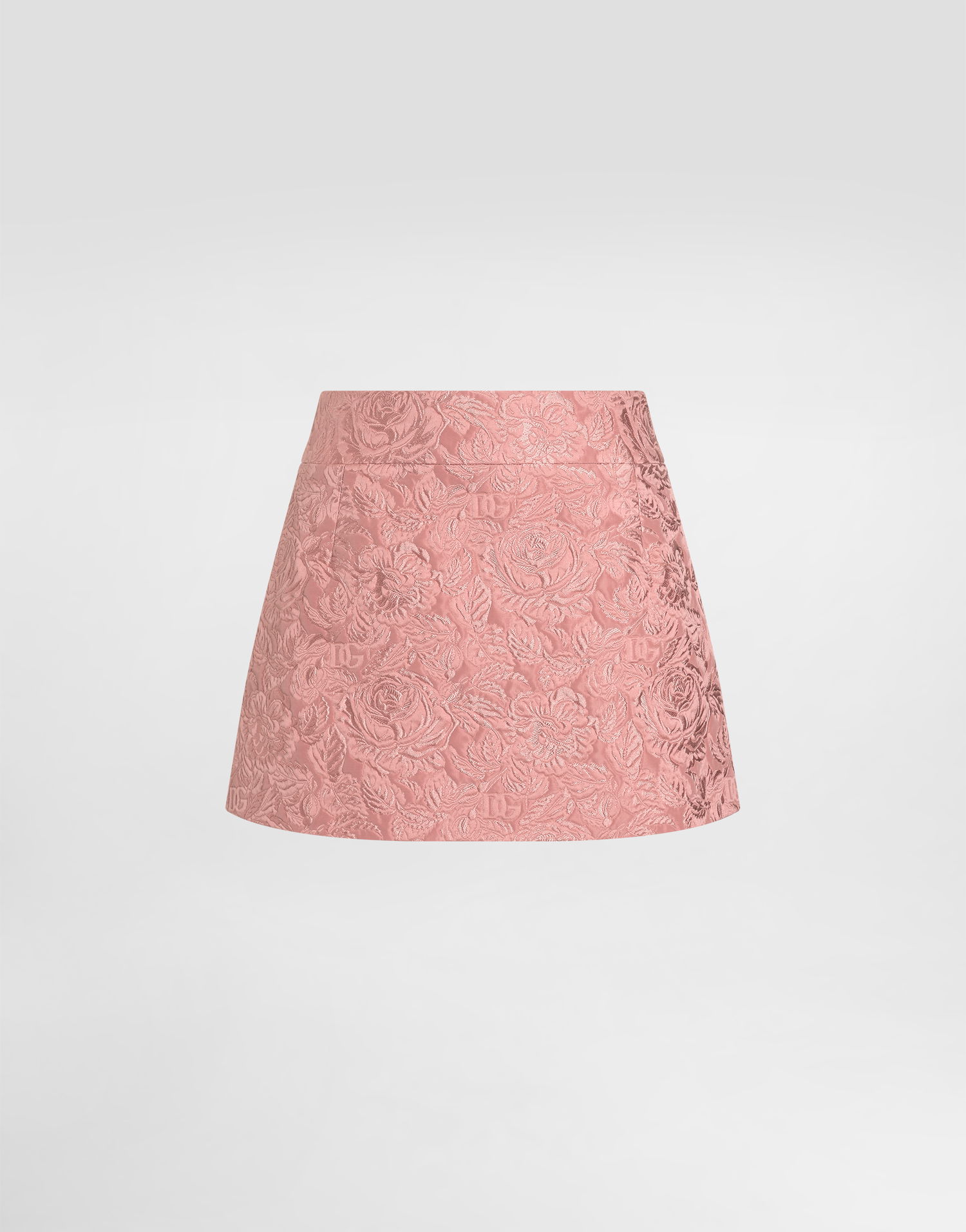 Sukňa Dolce & Gabbana Dolce & Gabbana Floral Jacquard Miniskirt Ružová | F4A8CTHJMQKF0473, 0