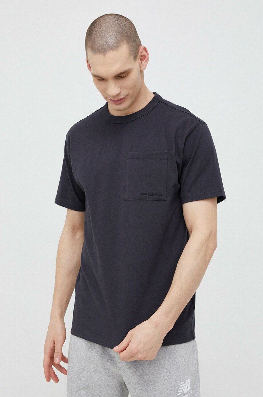 Tričko New Balance T-shirt Čierna | MT23567PHM, 0
