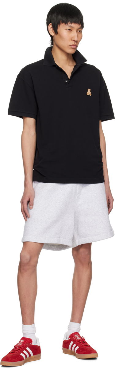 Polo tričko Palm Angels Palm Angels 'Bear in Mind' Polo Shirt Čierna | PMGB029S25FAB0011060, 3