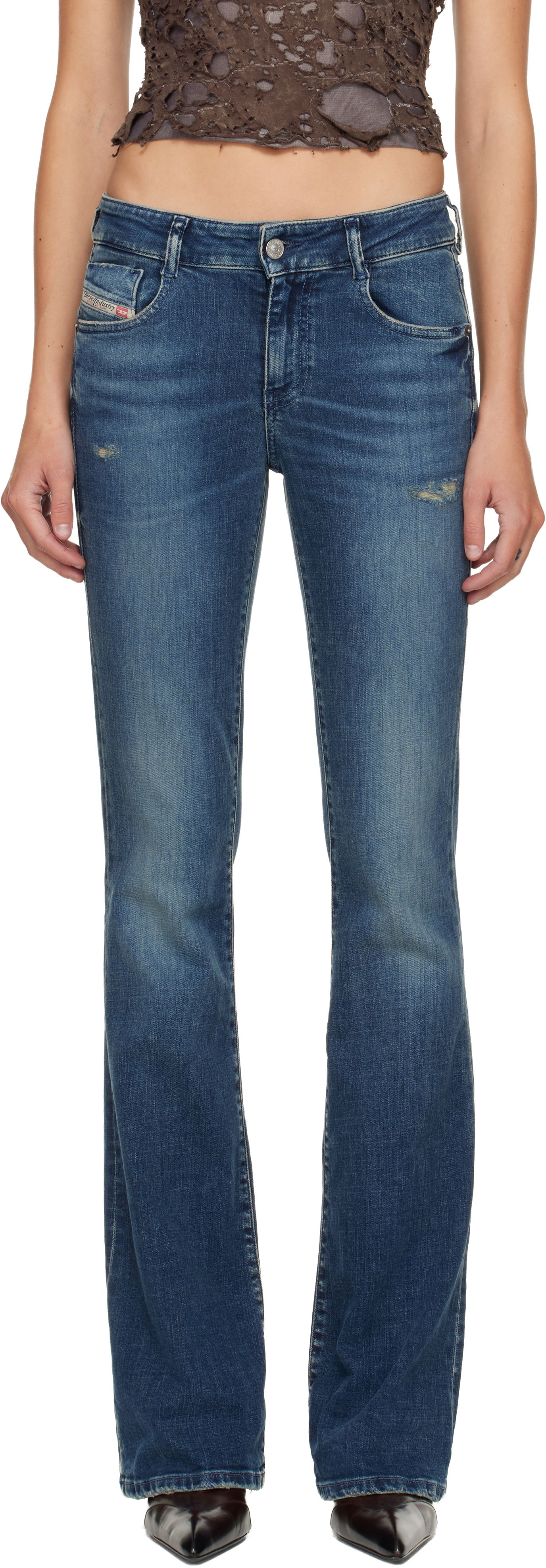 Džínsy Diesel Bootcut 1969 D-Ebbey Jeans Modrá | A11003 09L96, 0