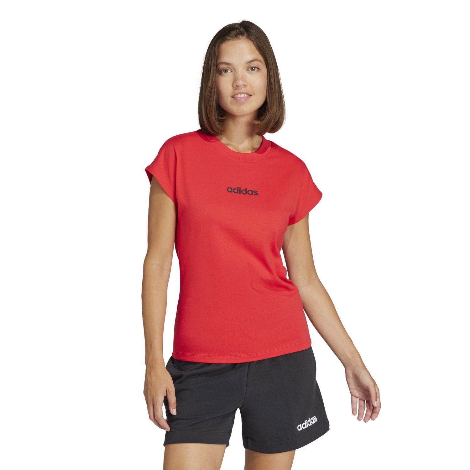 Tričko adidas Performance Linear Short Sleeve T-Shirt Červená | JG8661, 1