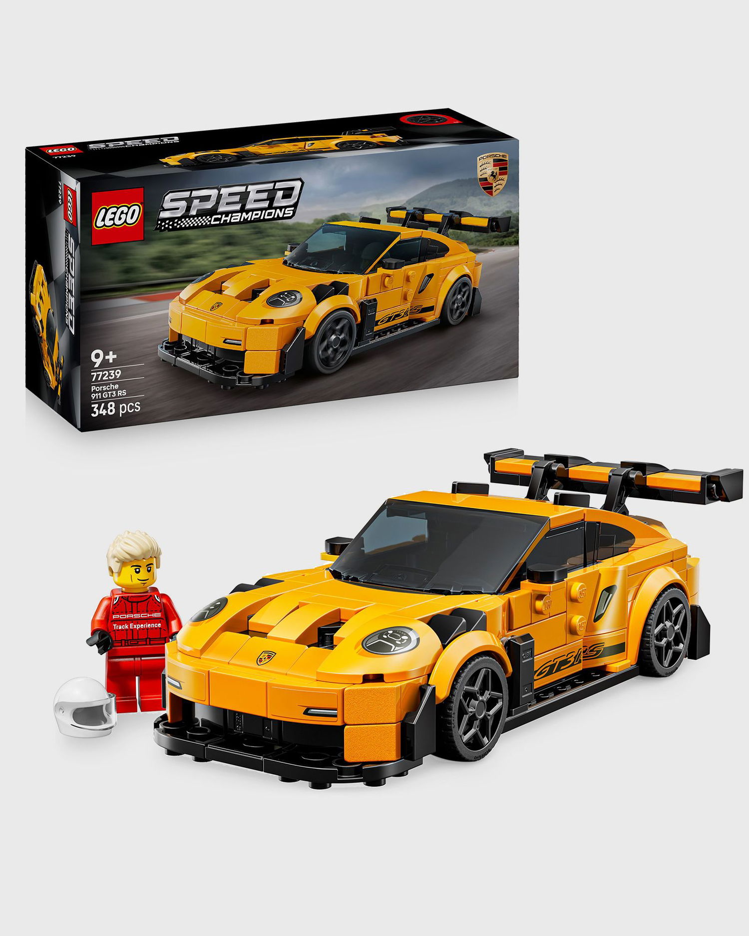 Zberateľské LEGO Porsche 911 GT3 RS with Track Experience Minifigure Žltá | 6526989, 1